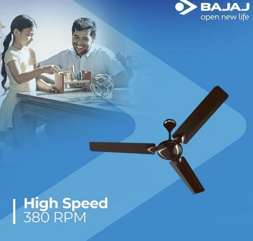 Bajaj Glide Plus Ceiling Fan 1200 mm, Classy Red Wine - Image 3